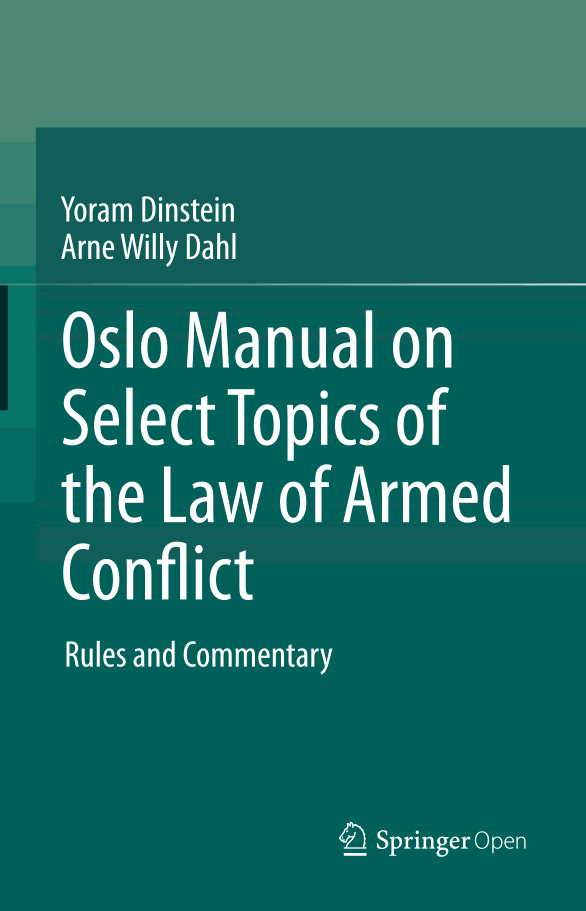 Oslo Manual on Select Topics of the Law of Armed Conflict
