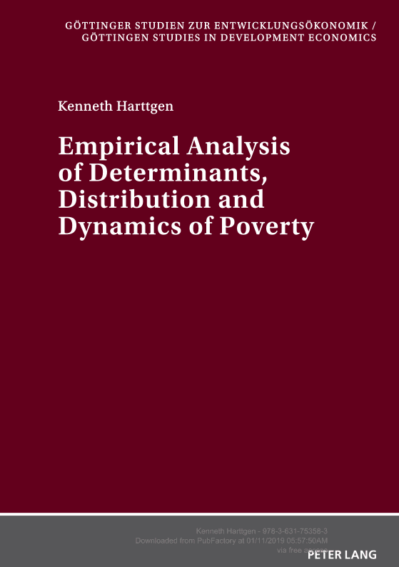 Empirical Analysis of Determinants, Distribution and Dynamics of Poverty
