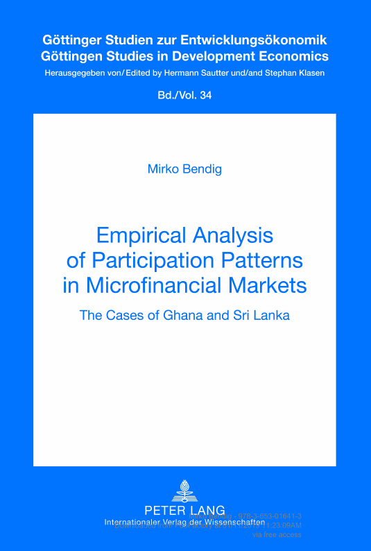Empirical Analysis of Participation Patterns in Microfinancial Markets