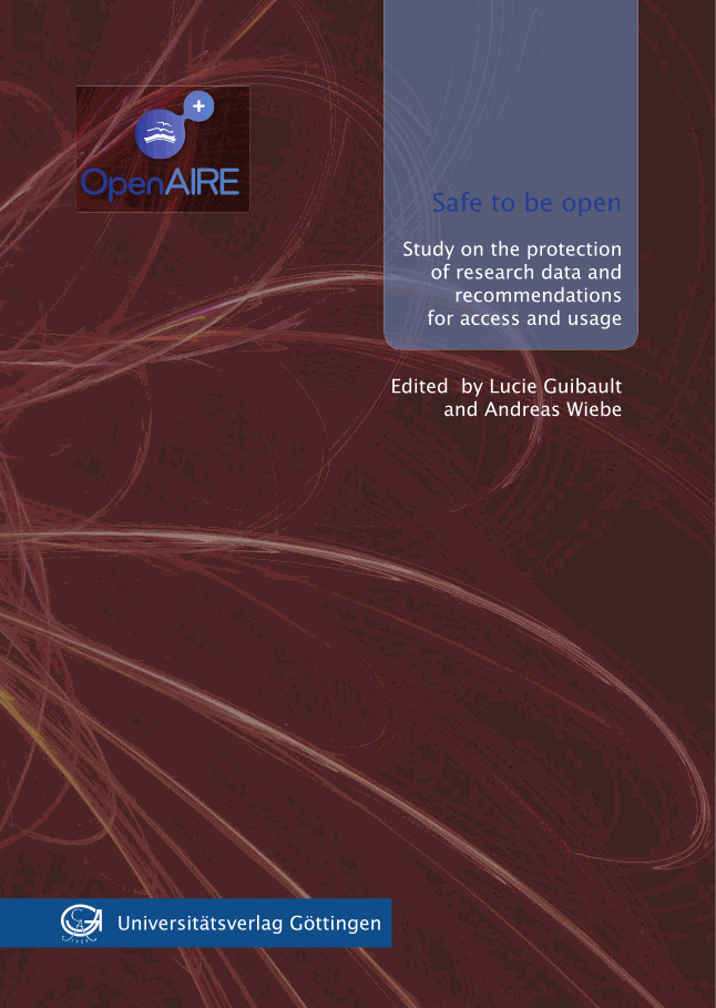 Safe to be open - study on the protection of research data and recommendations for access and usage