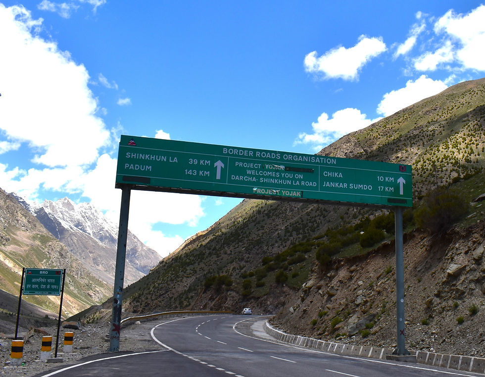 crossed this road to Shinkula in our next trip to Zanskar