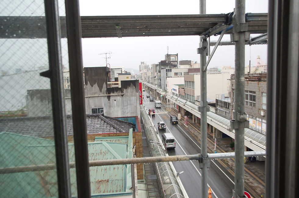 富士市吉原角田ビルからの眺め