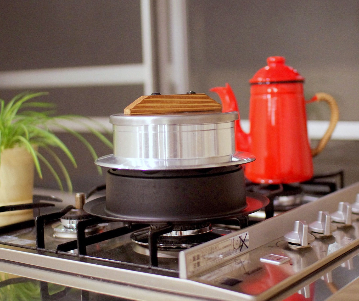 ウルシヤマ金属 ガスコンロで炊けるお釜 釜炊き三昧