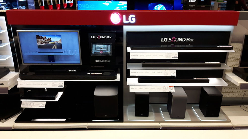 LG Soundbar Display Currys PC World