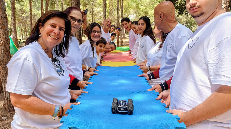 משפחה משחקת מאבדים שליטה בפעילות ODT