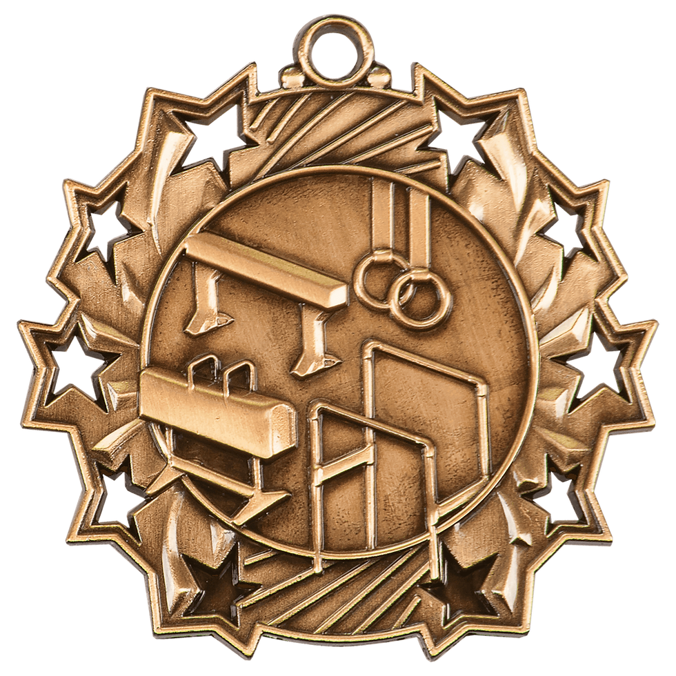 Thumbnail: Track & Field Ten Star Medal 2.25"