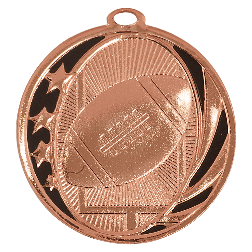 Thumbnail: Football MidNite Star Medal 2"