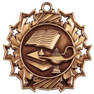 Thumbnail: Lamp of Knowledge Ten Star Medal 2.25"