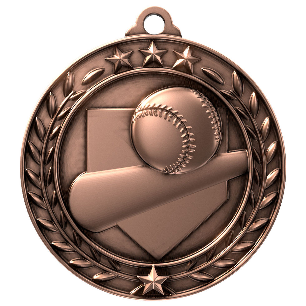 Thumbnail: Baseball Wreath Medal 2.75"