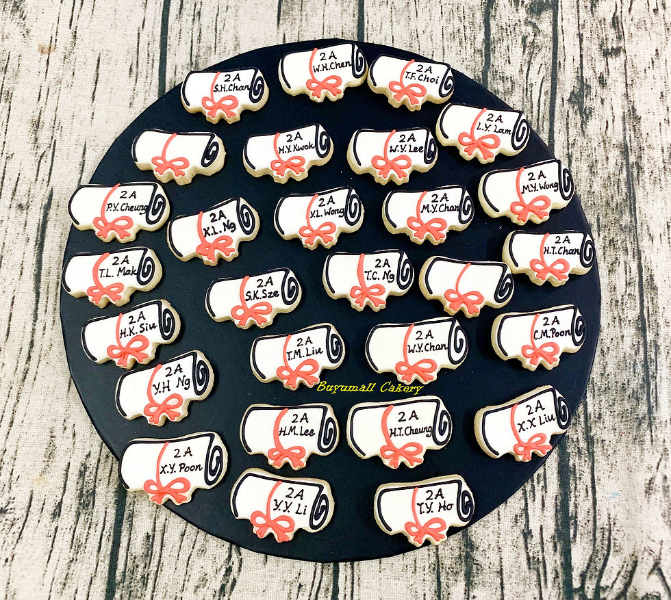 Graduation Cookies 畢業 主題 曲奇