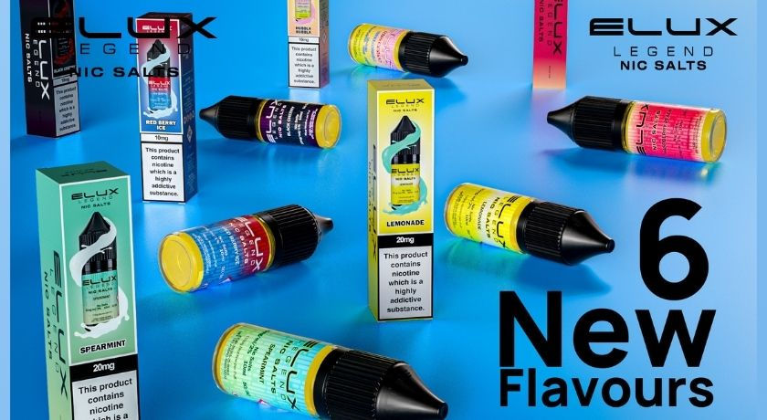 6 NEW Elux Legend Nic Salts