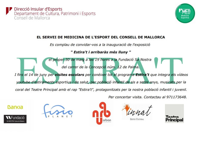 Exposición colectiva 'Estira't i arribaràs més lluny'. Fundació Sa Nostra, 30 de mayo.