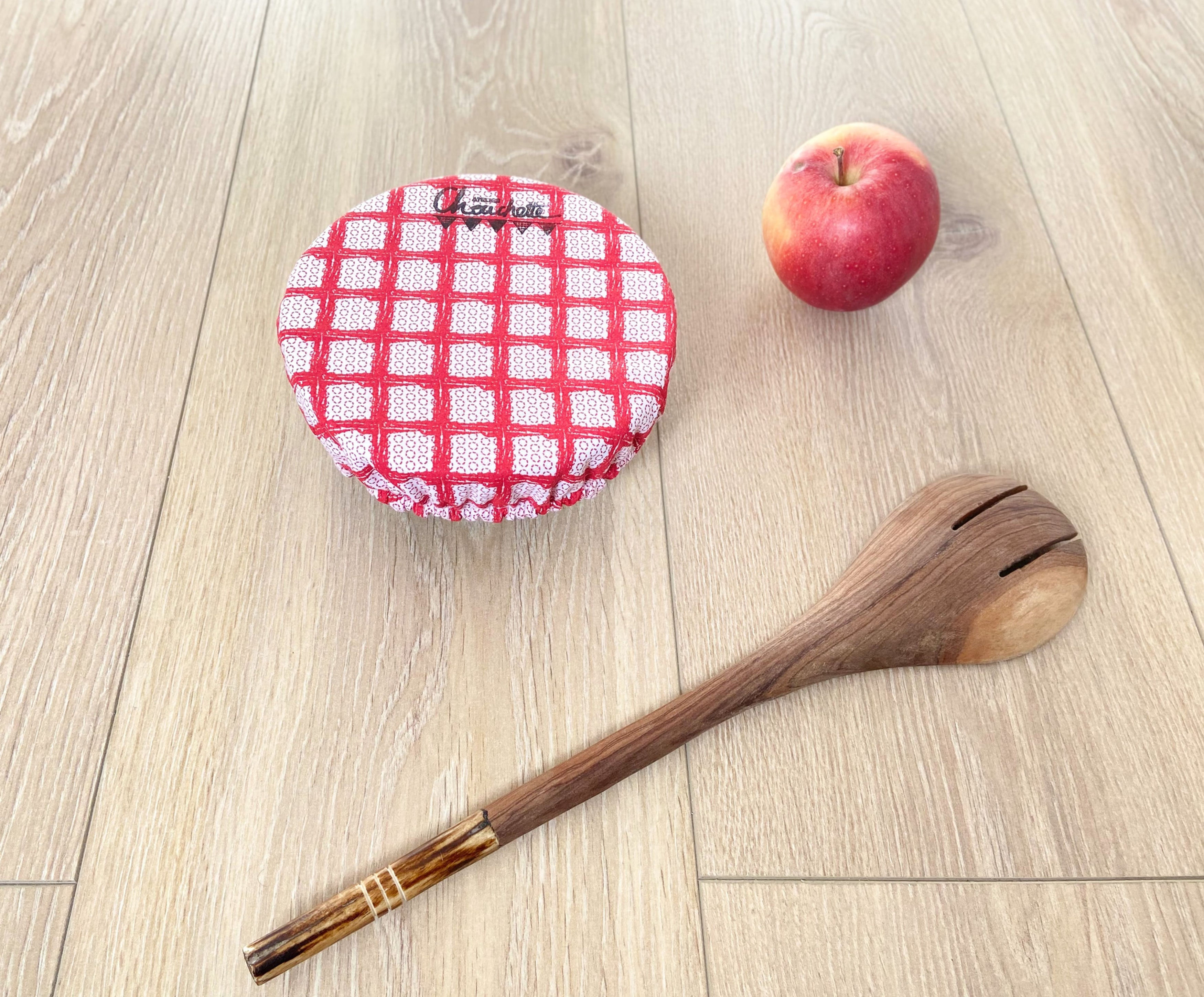 couvre plat mini carré rouge