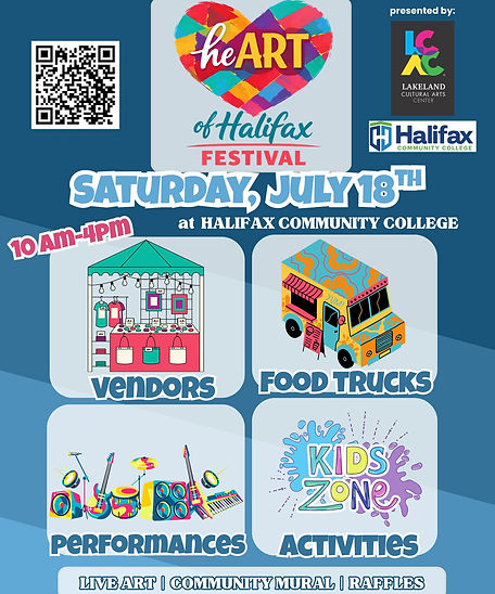 Lakeland Cultural Arts Community is excited to announce the first annual HeART of Halifax.
