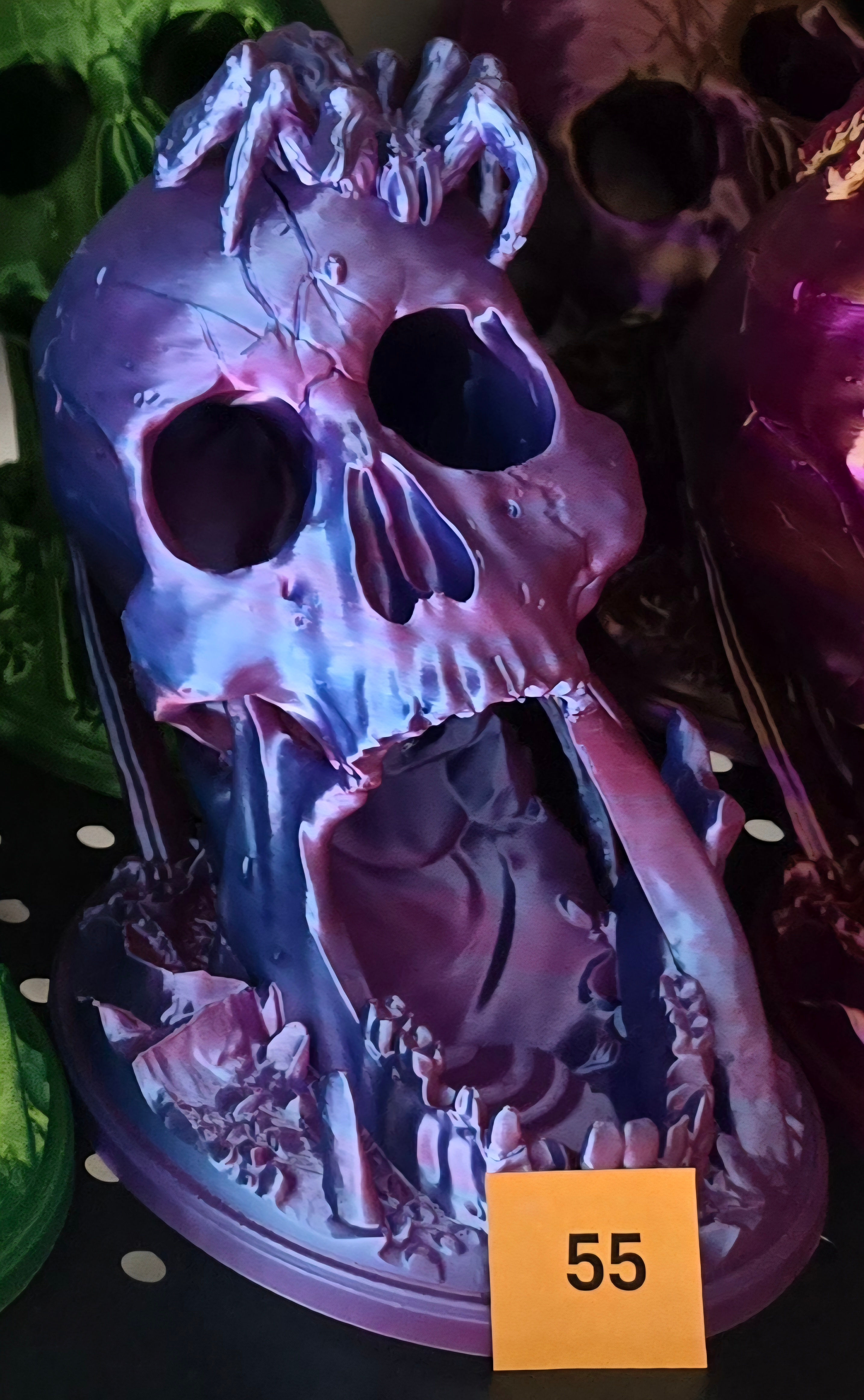 Skull Dice Tower - Purple Left