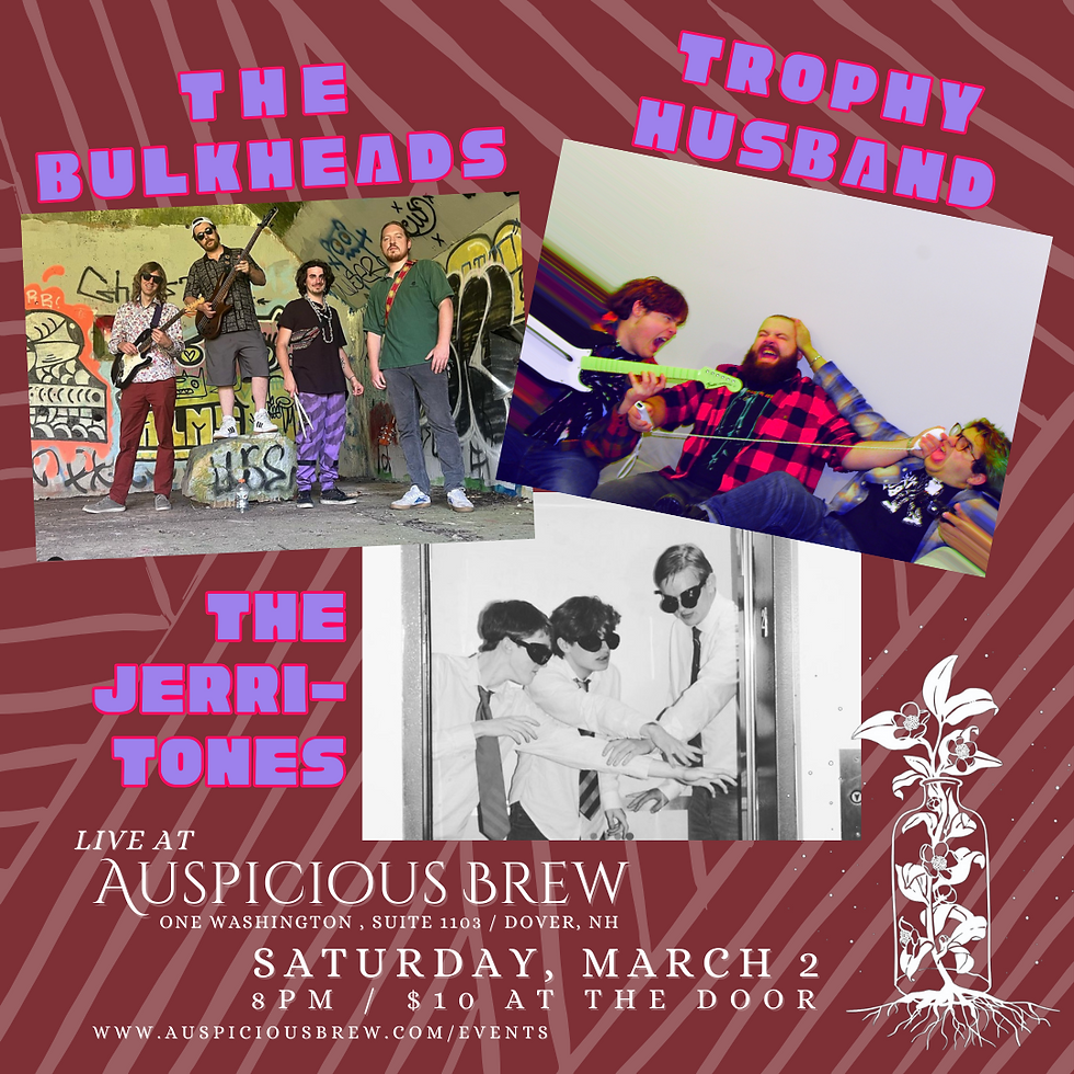 LIVE MUSIC: The Bulkheads // Trophy Husband // The Jerritones