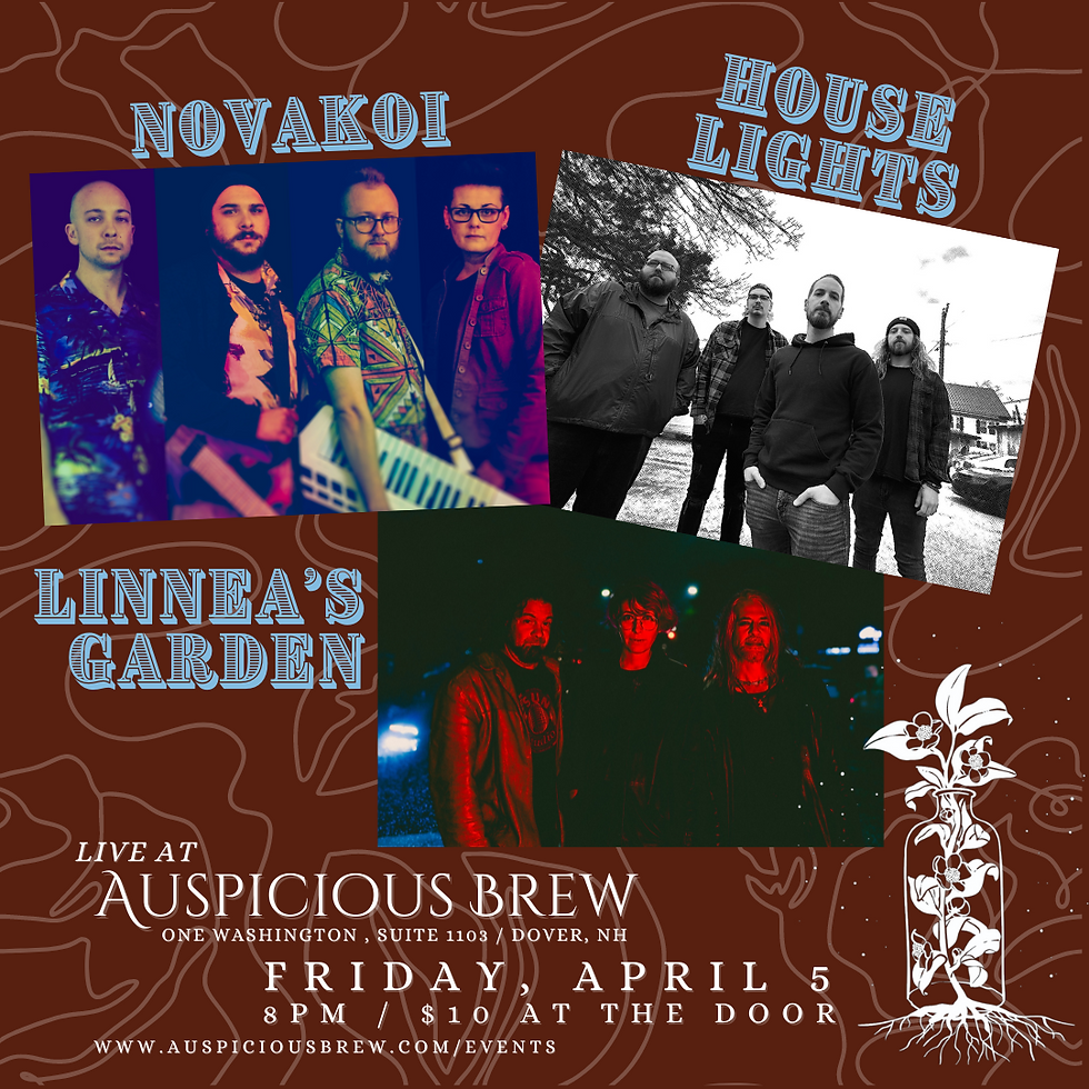 LIVE MUSIC: Novakoi // House Lights // Linnea's Garden