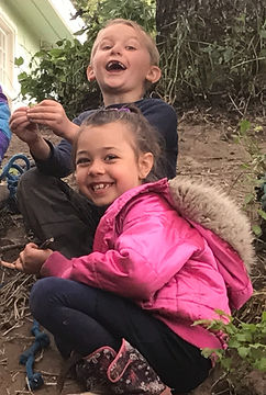 Waldorf preschool students playing outside. Play critical to future academic success.