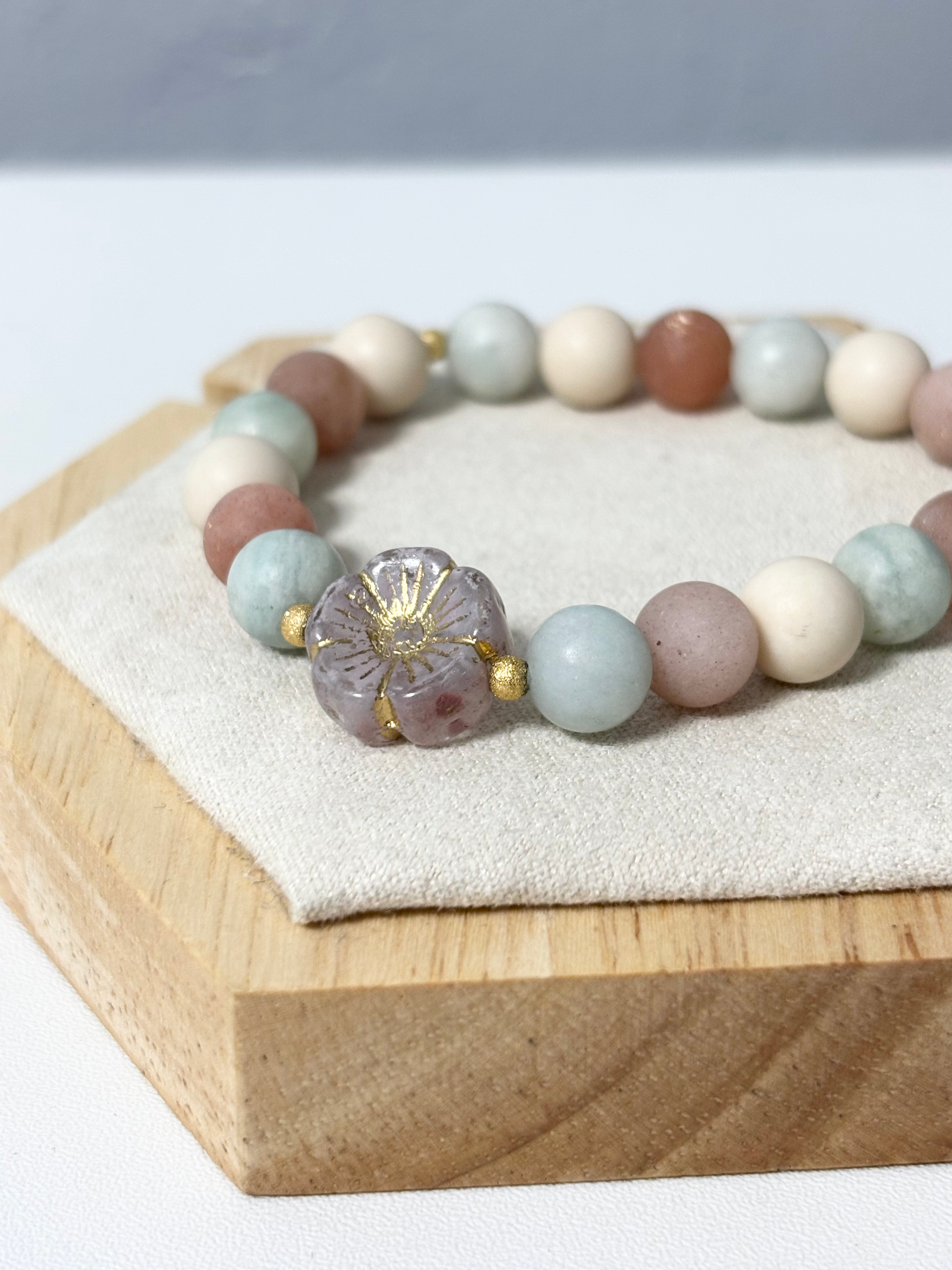 Glory Hibiscus Bracelet(Purple Pink)