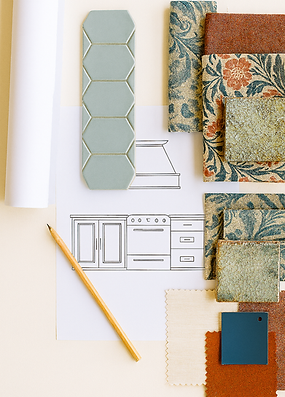 design material board interior design