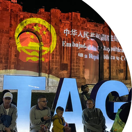 Celebración del año nuevo chino junto al pueblo costarricense