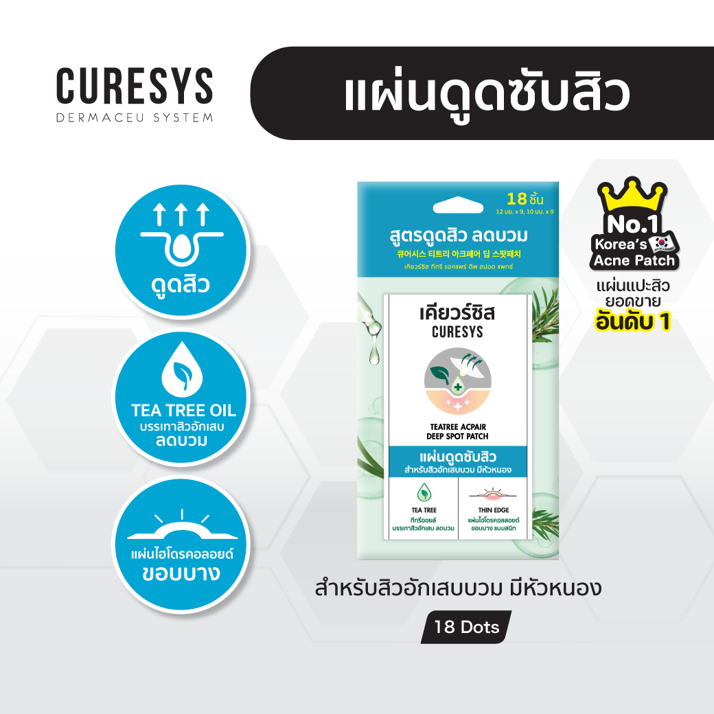 CURESYS Teatree Acpair Deep Spot Patch 18 Dots
