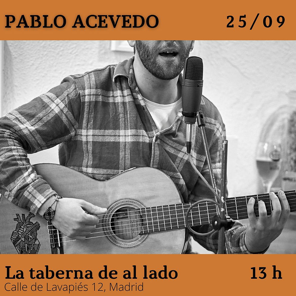 Pablo Acevedo en La taberna de al lado!