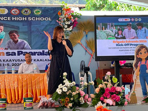 Dahino graces Brigada Eskwela kick-off at Carmen Science High School