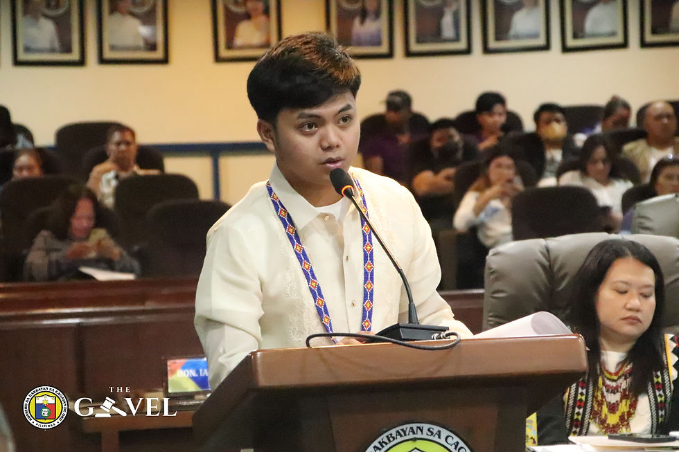 Cagayan de Oro City SK Federation President Councilor Kenneth John D. Sacala