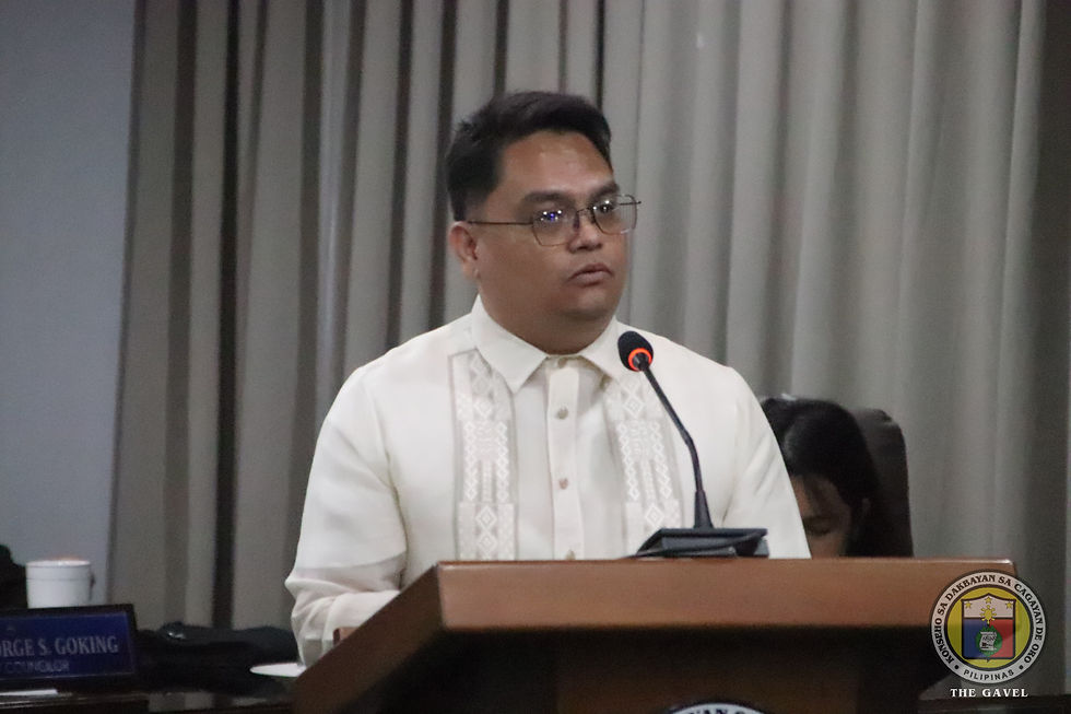 Cagayan de Oro City Councilor Christian Rustico "Ian" Achas Minority Floor Leader