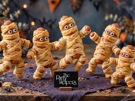 Mummy Dogs Dancing for Halloween