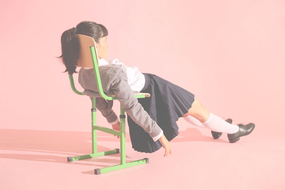 Tired Human Laying On A Chair