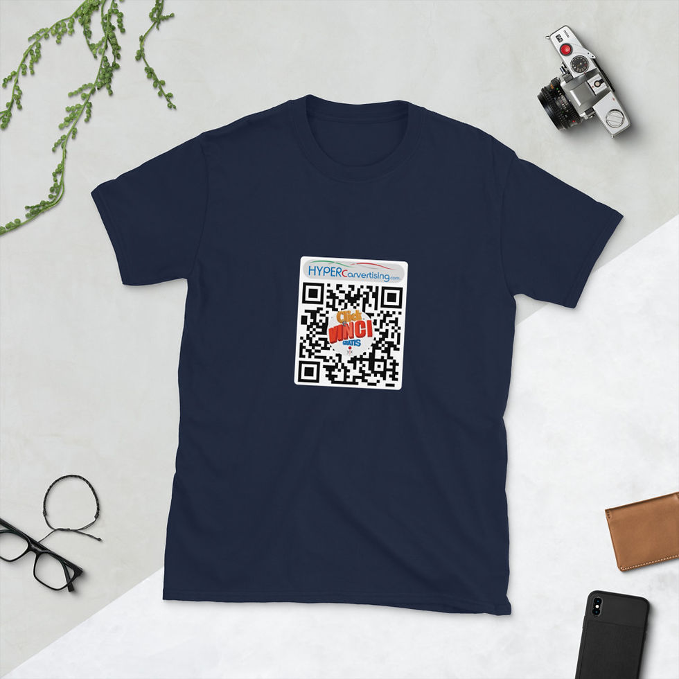 Miniatura: Short-Sleeve Unisex T-Shirt HYPERCarvertising Click e Vinci