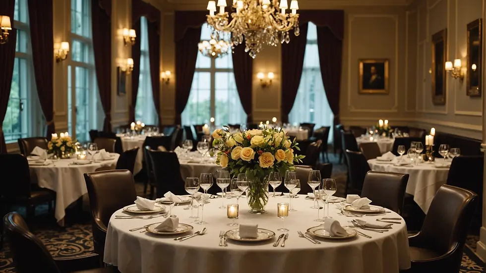 Elegant table setting at a fine dining restaurant