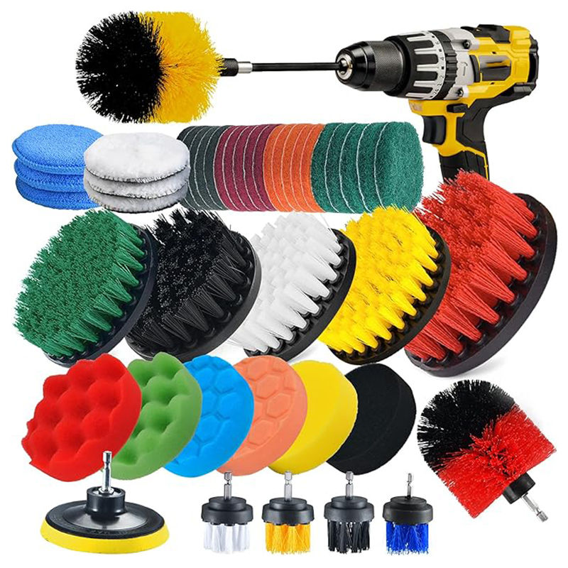 Drill-Powered Scrub Brush & Polisher Kit - product image 1
