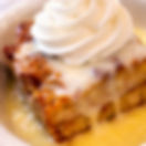 Classic bread pudding with whiskey sauce in Lynchburg VA