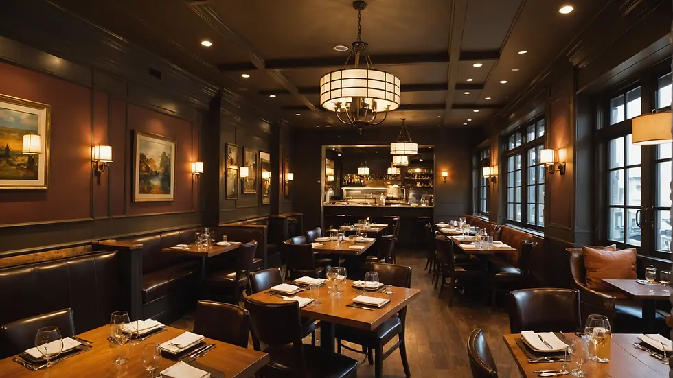 A cozy and inviting casual dining restaurant