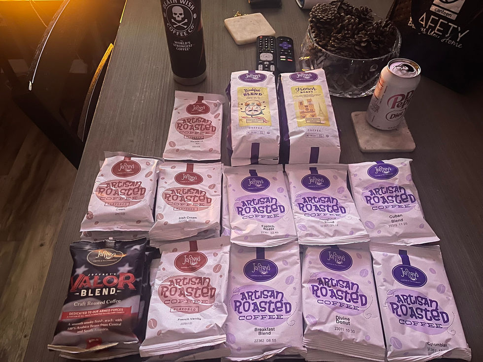 Assorted Coffees gifted from Brit