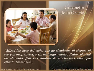 No se preocupen por lo que van a comer.