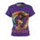 Thumbnail: Women's Athletic Polyester Graphic T-Shirt - Inspire Her (Purple)