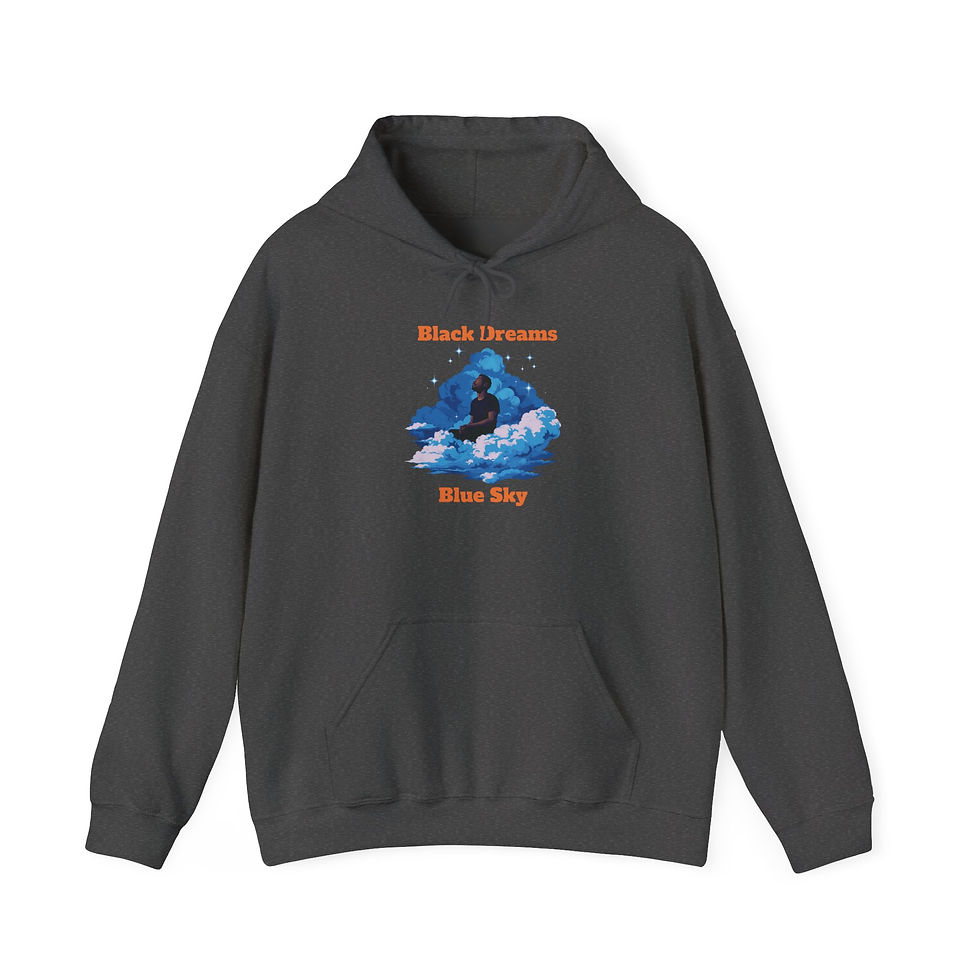 Thumbnail: Graphic Hoodie - Black Dreams Blue Sky