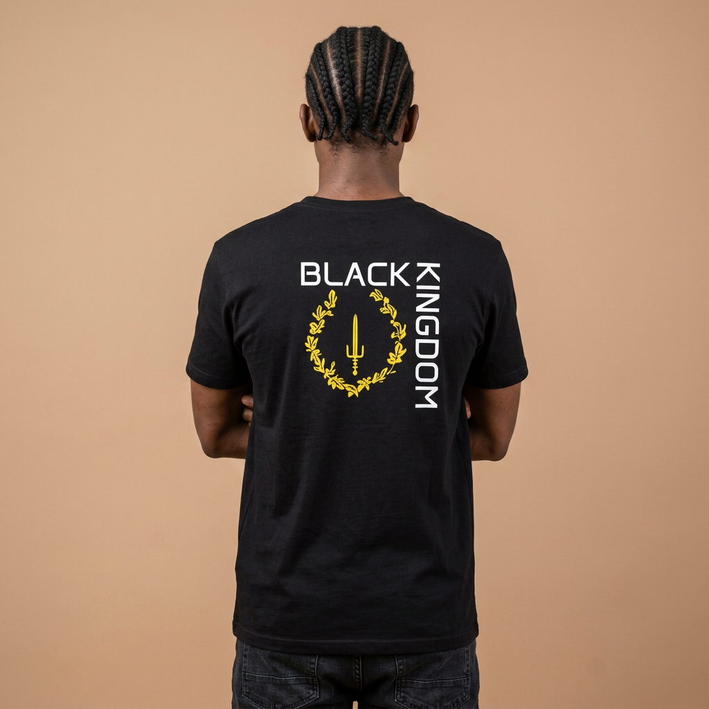 Heavy Cotton Graphic T-shirt - Black Kingdom BK