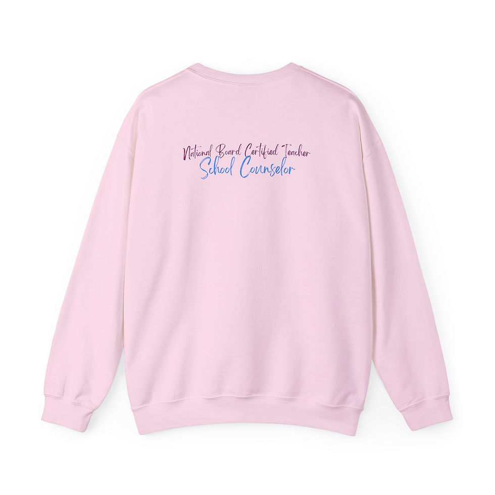 Thumbnail: NCBT School Counselor Crewneck Sweatshirt — Proud School Counselor Graphic