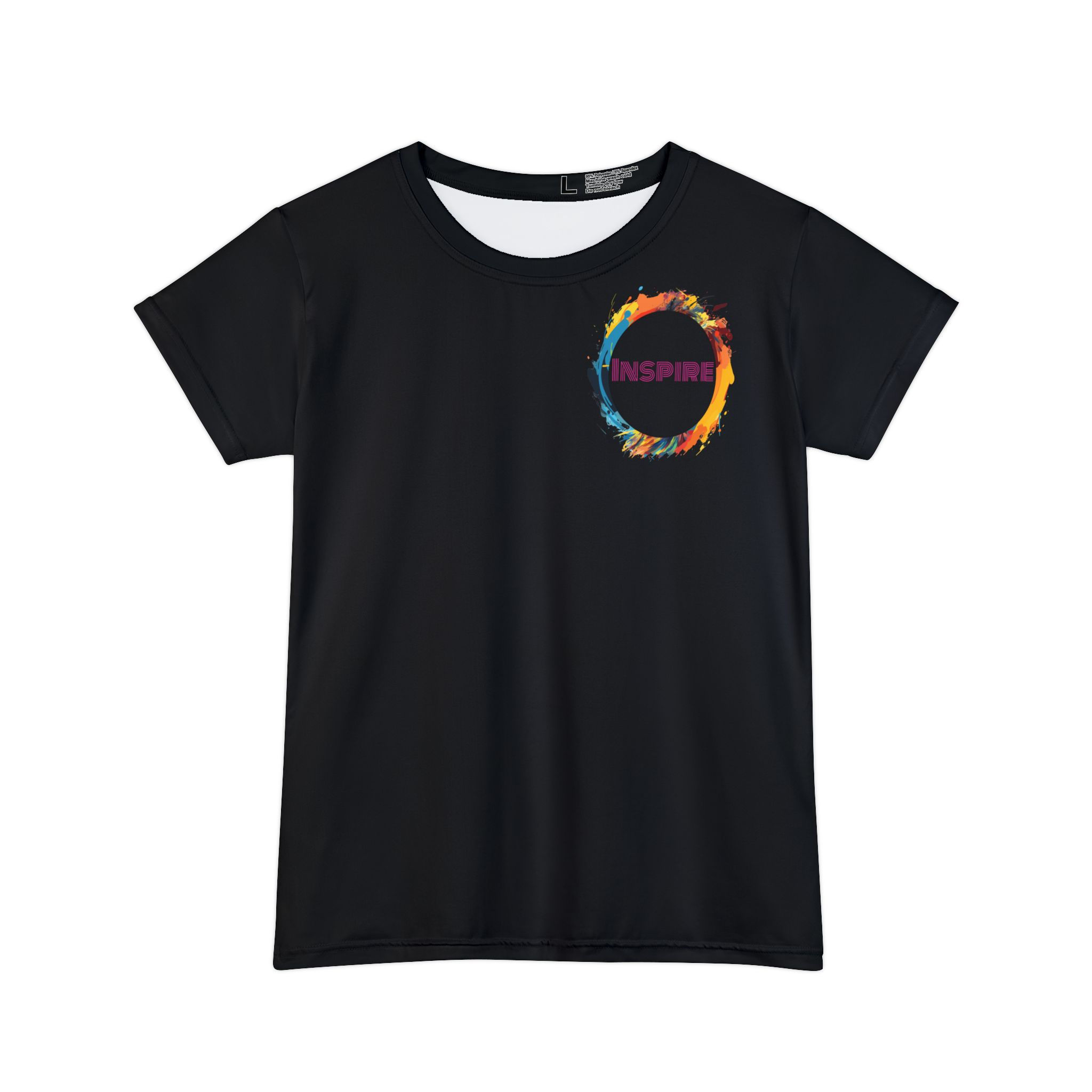 Women's Comfort Polyester Graphic T-Shirt - Inspire (Minimalist)
