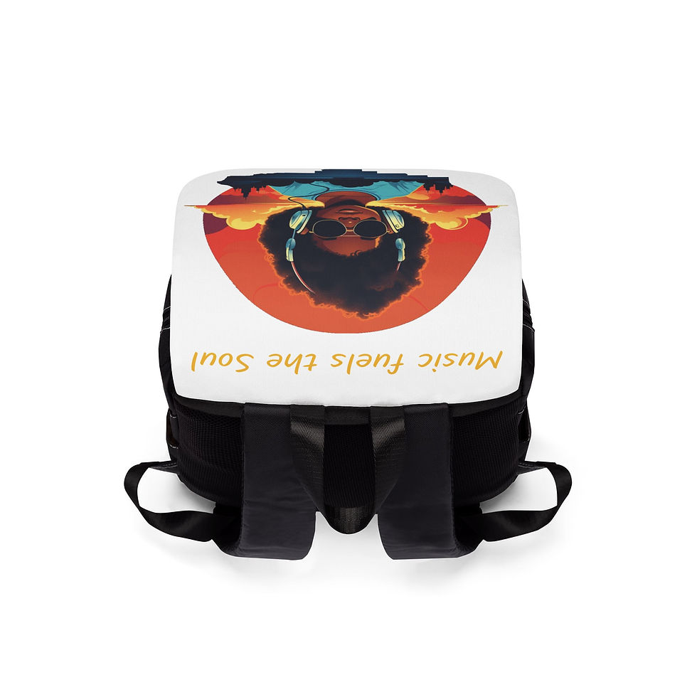 Thumbnail: Unisex Casual Shoulder Backpack - Soul Music Her
