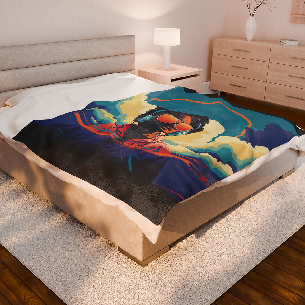 Thumbnail: Velveteen Plush Blanket - Soul Music