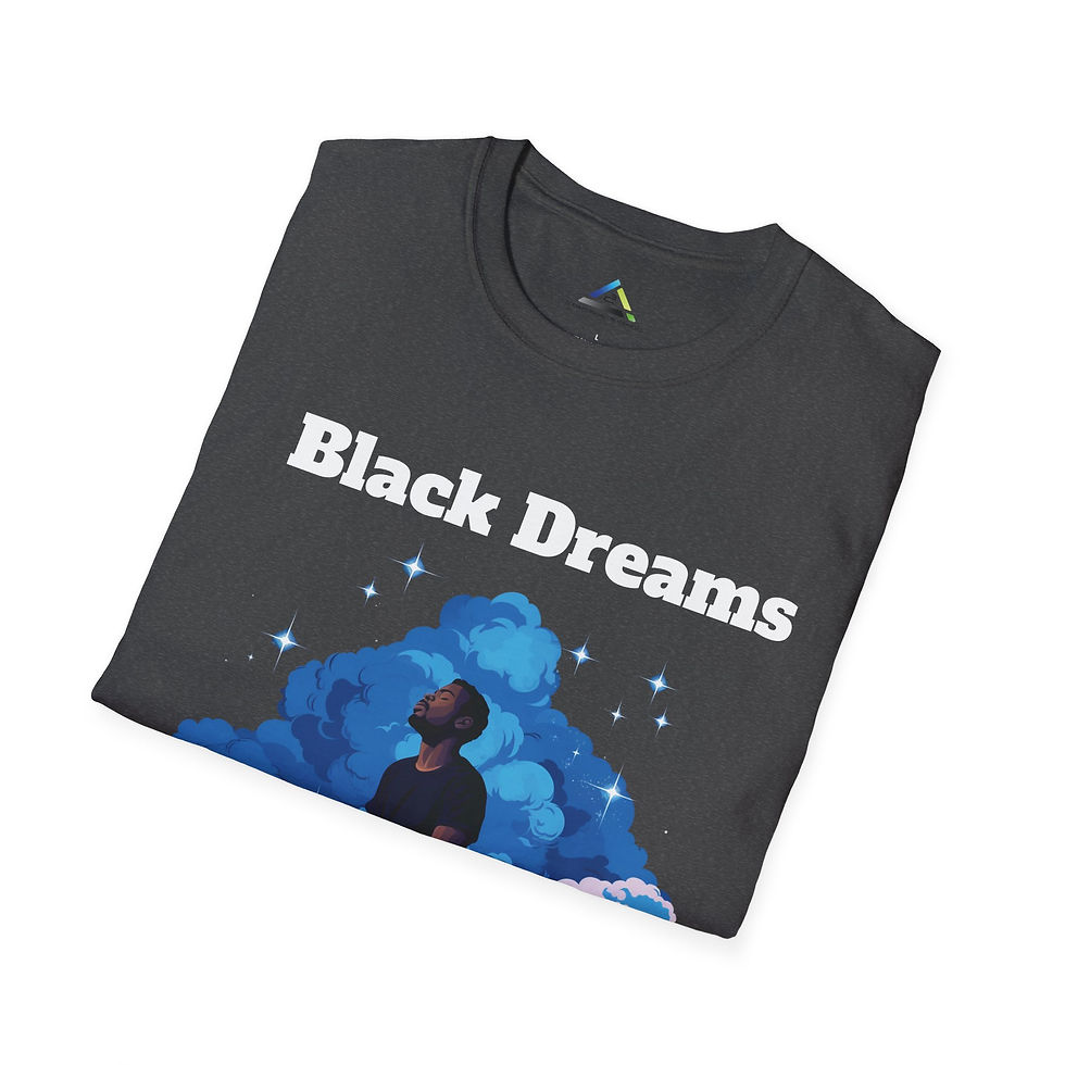 Thumbnail: Graphic T-Shirt - Black Dreams Blue Sky (w/back-quote)