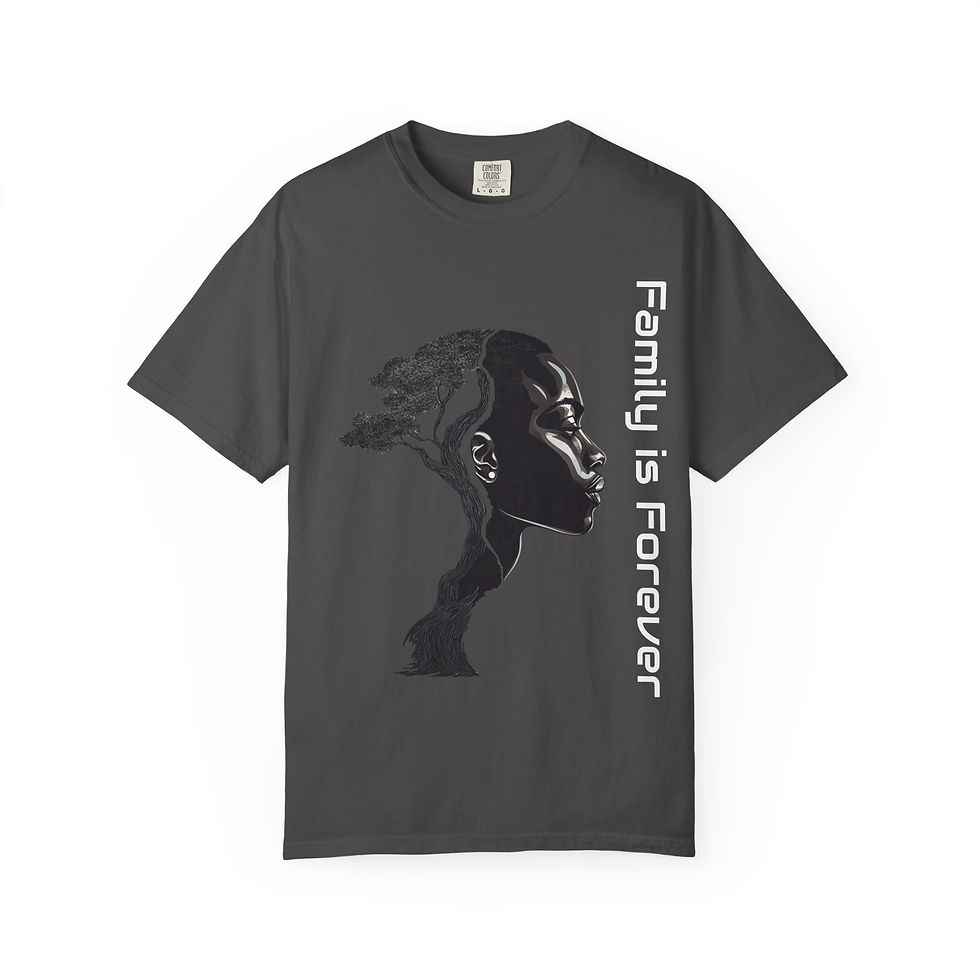 Thumbnail: Heavy Cotton Graphic T-shirt - Family Is Forever Tree