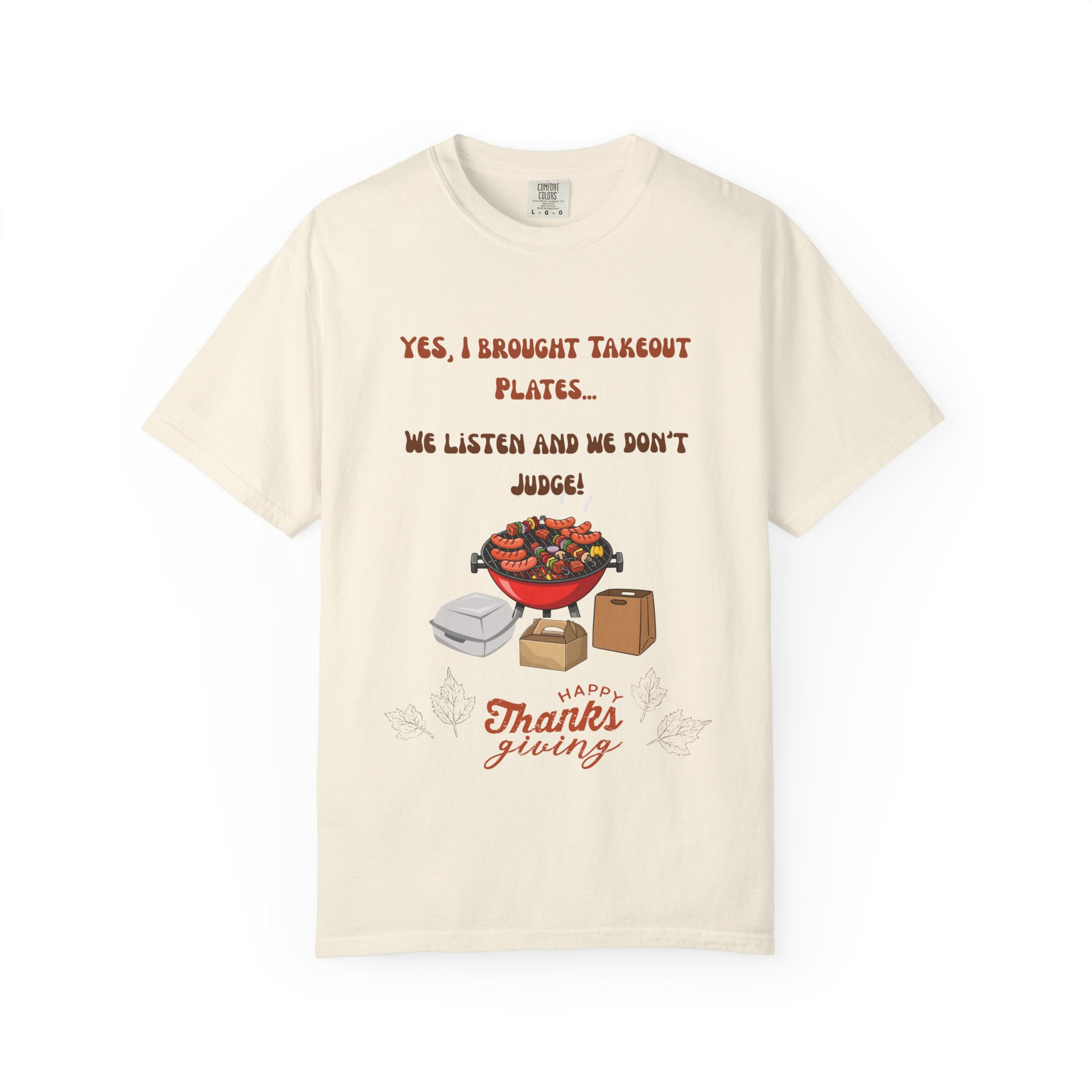 Unisex Cotton Graphic T-Shirt, Thanksgiving Humor, Gift Idea