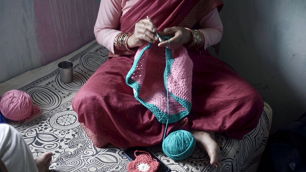 High quality acrylic wool yarn India — soft non-itchy material used in all Made of Hands handmade products